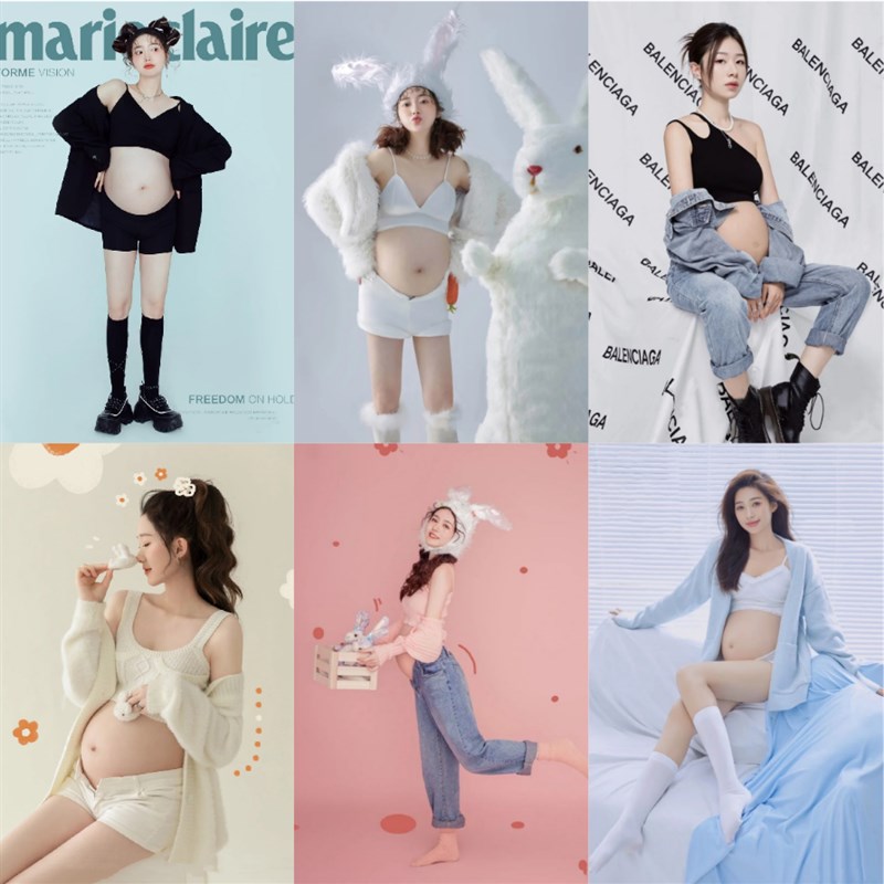 影楼新款孕妇拍照服装大肚孕妈奢孕味高端礼服写真主题摄影衣服