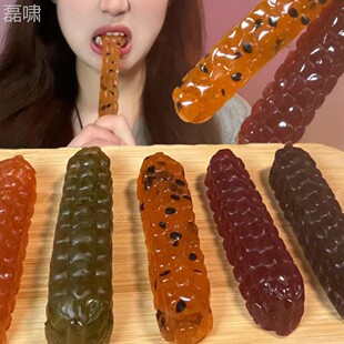 网红耐咬咬拽糖款糖果咬不动的糖零JNF食果糖爆嚼软糖橡皮糖彩拽