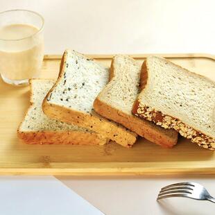 迪咔亚麻籽全麦面包奇亚籽吐司混搭杂粮学生早餐零食品整箱粗粮