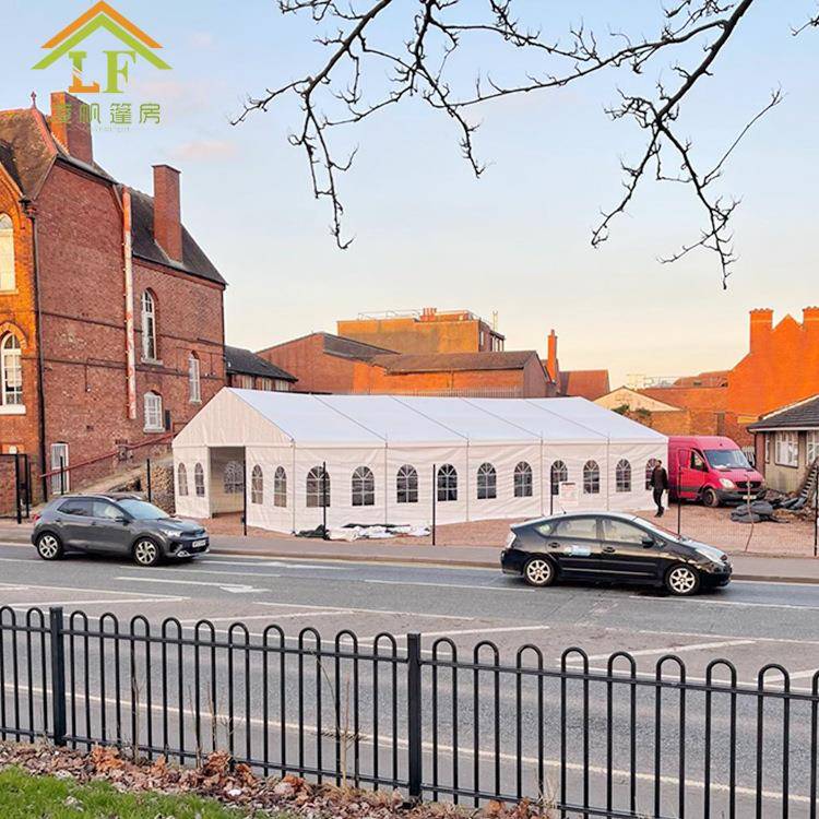 户外铝合金仓储篷房工业物流仓库物资堆放人字顶篷房商业展览帐篷