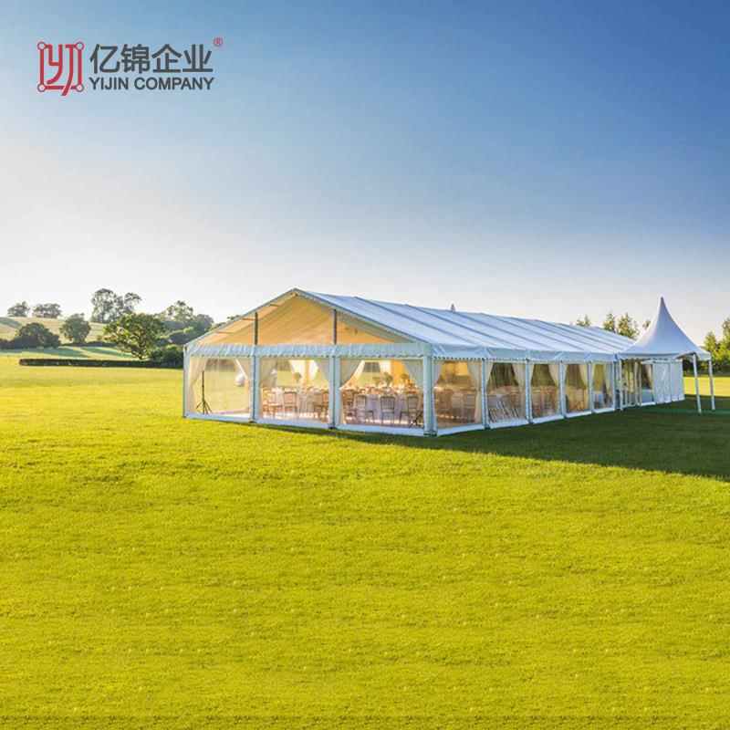 欧式婚礼帐篷户外草坪装配式铝合金篷房透明PVC婚庆宴会餐厅帐篷