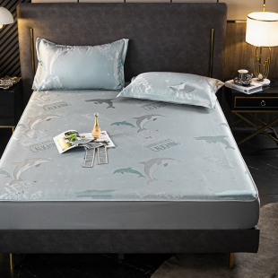 定做订制床笠款 冰丝席凉席子榻榻米拼接子母床罩0.9m1.35米1.5