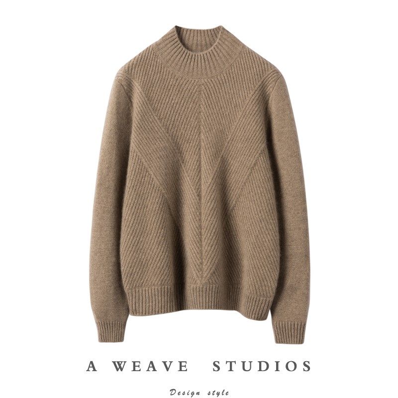 秋冬新款半高领羊绒衫女100纯山羊绒毛衣加厚宽松显瘦针织打底衫,女装/女士精品,羊绒衫,淘宝优惠券,粉丝福利购,淘宝优惠卷