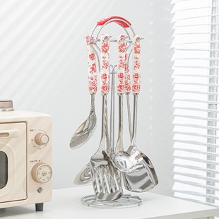 不锈钢锅铲七件套炊具一s体厨具套装轻奢厨房用品家用大全勺子铲