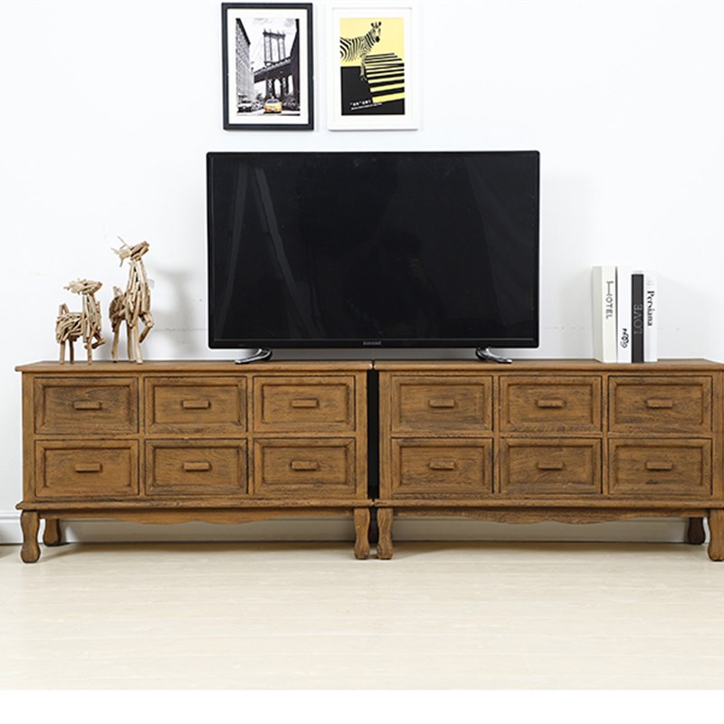 新款纯实木收纳电视柜北欧地柜现代简约大号收纳斗柜子客厅储藏柜