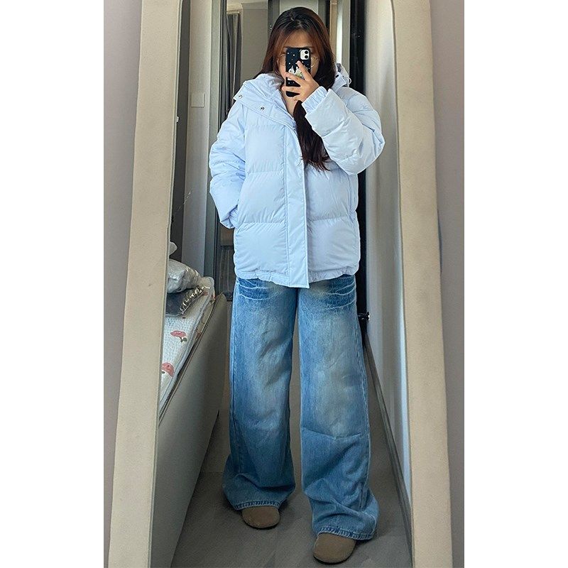 300斤胖mm大码美式设计感百搭牛仔裤女蓝色裤子秋冬季显瘦阔腿裤,女装/女士精品,大码裤装,淘宝优惠券,粉丝福利购,淘宝优惠卷