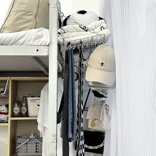 宿舍床边晚上放隔夜衣服收纳神器床尾头挂衣收纳架置X物架次净衣