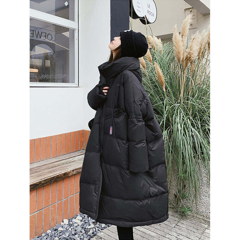 冬装孕妇装羽绒服宽o松大码显瘦孕期遮肚子轻薄加厚长外套保暖大