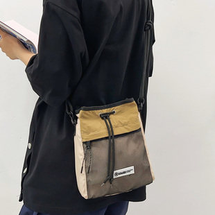 包抽绳手机包幸运锦囊袋 户外斜挎小包男女百搭单肩小挎包机能工装