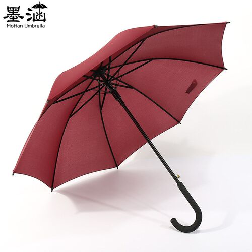 厂家供应8骨直杆伞商务礼品广告伞长C柄高尔夫伞 晴雨伞可制作log