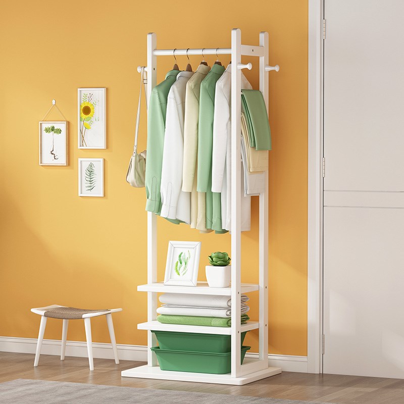 现代简约衣帽架家用挂衣架室内多层大容量衣架卧室衣柜收纳置物架