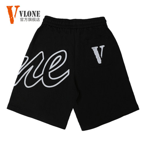 VLONE短裤男2024新款夏季纯棉印花潮牌运动裤美式情侣Z休闲沙滩裤