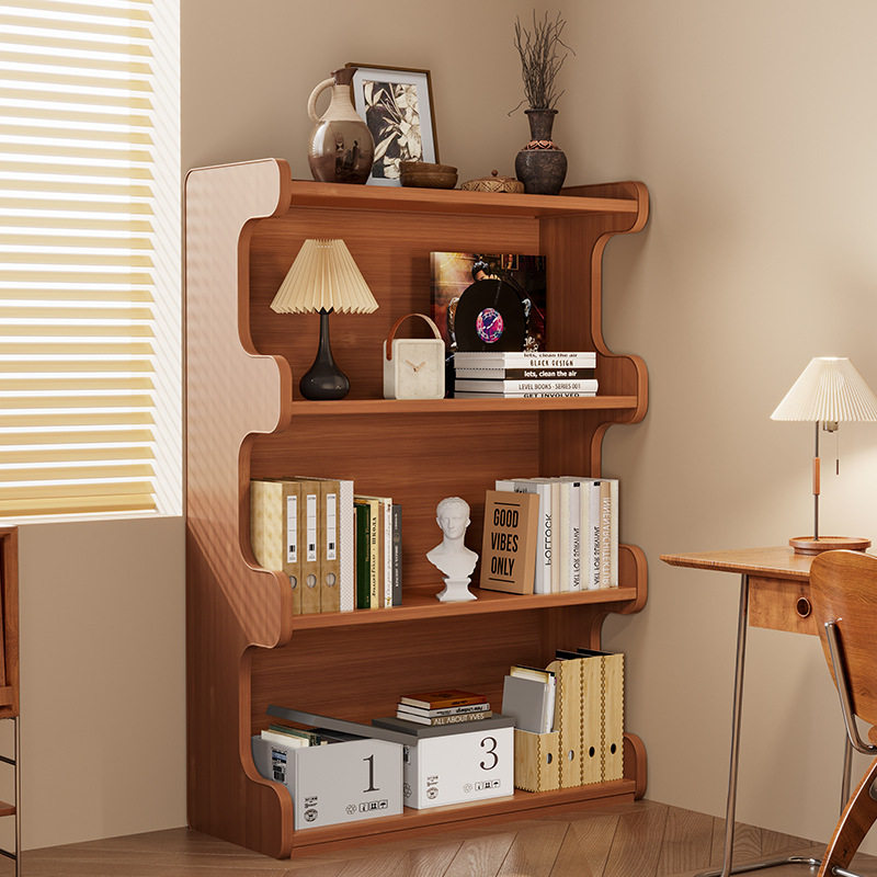 书架置物架落地书柜简易客厅储物柜一体靠墙多层家用收纳展示柜子,住宅家具,折叠/组合鞋架,淘宝优惠券,粉丝福利购,淘宝优惠卷