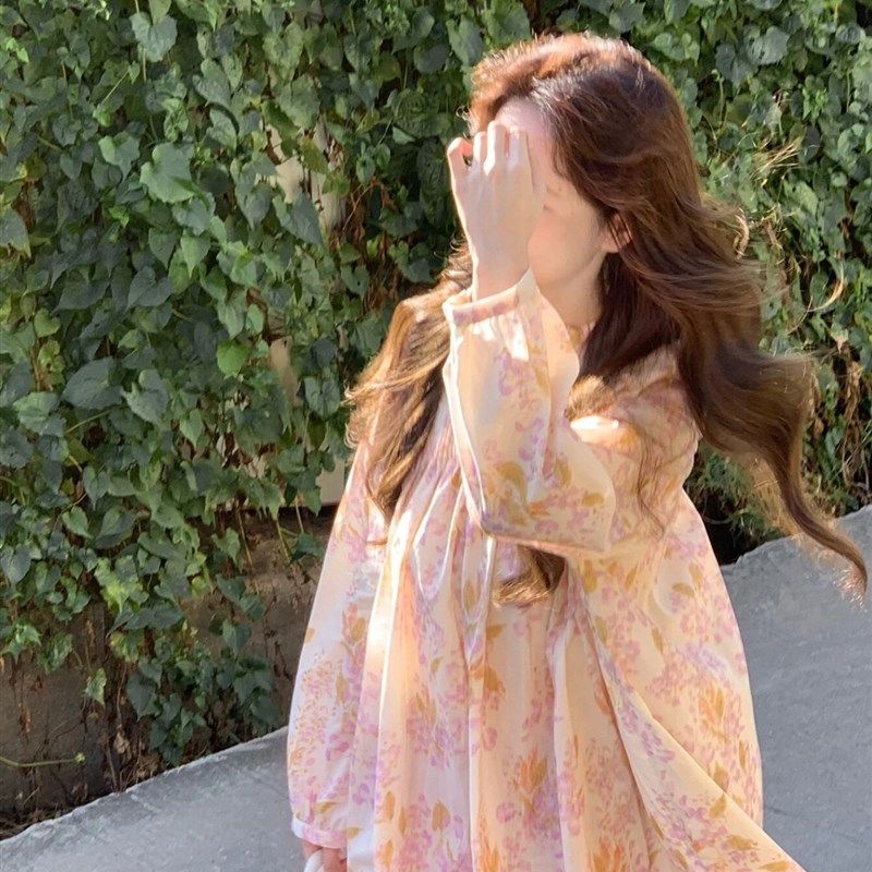 春装孕妇高级感长袖粉色碎花连衣裙孕妈宽松法式小众气质娃娃裙子,孕妇装/孕产妇用品/营养,连衣裙,淘宝优惠券,粉丝福利购,淘宝优惠卷