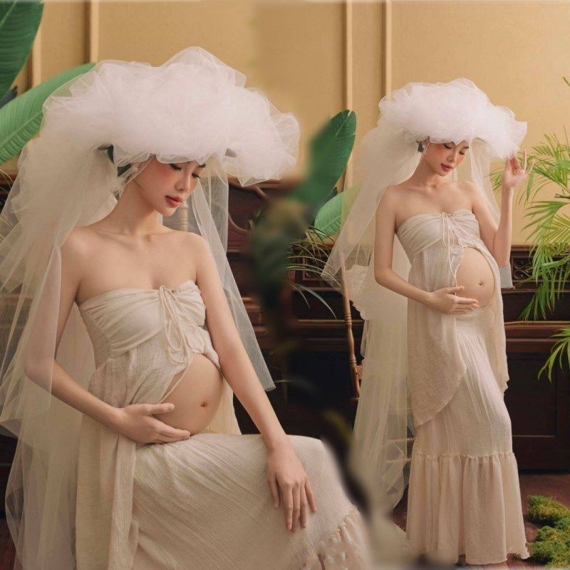 影楼新款孕妇照服装简约小清新连衣裙纯欲孕妈咪大肚照写真服装,孕妇装/孕产妇用品/营养,影楼服装,淘宝优惠券,粉丝福利购,淘宝优惠卷