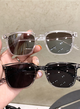 小方框墨镜女潮个性复古韩u版新款圆脸网红素颜神器显瘦太阳眼镜