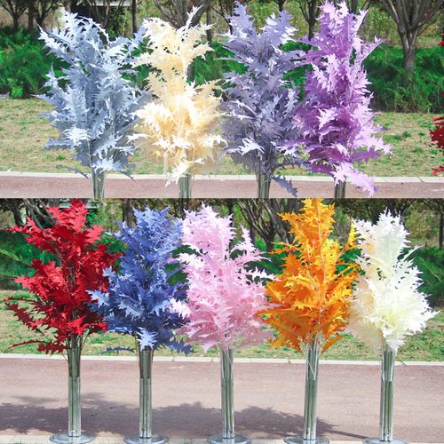 婚庆道具珊瑚叶路引成品路引花柱升降成套路引活动开业花架花篮