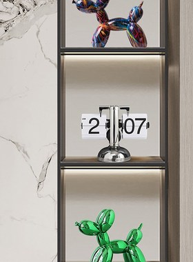 轻奢摆饰气球狗h乔迁摆件客厅办公室桌面酒柜电视柜红酒架高级装