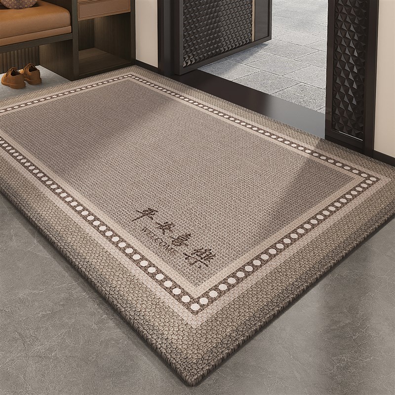 高级感入户门地垫家用玄关w防滑脚垫门口除尘进门地毯门垫可裁剪