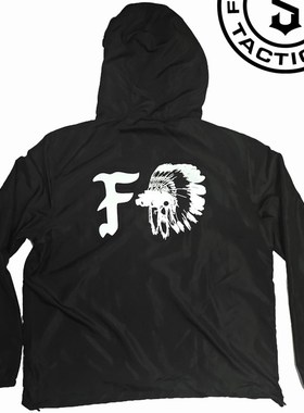 FOG 黑色 半拉链防风透气超薄防晒皮肤风衣外套