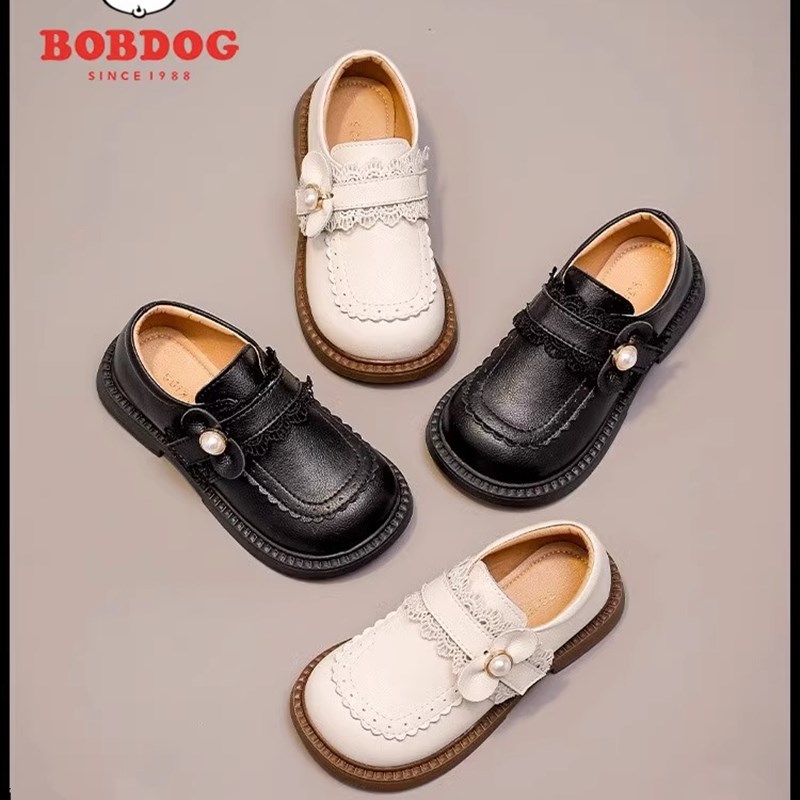 真皮女童鞋子儿童公主鞋2025春秋新款黑色小皮鞋英伦宝Z宝演出单