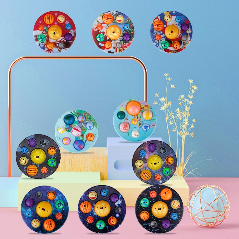 Fidget Toys Pop It Anime Kawaii Planet FinPger Push Bubble