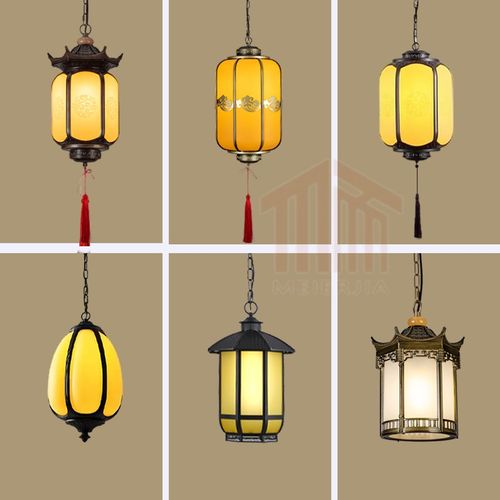 户外中式仿古灯笼吊灯庭院廊架宫廷凉亭过道长廊大门阳台防水灯具