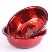 喜盆结婚用品红盆结婚脸盆聚宝盆女方陪嫁婚庆用品结婚盆