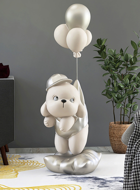 大型元气狗客厅装饰落地摆件家居饰品电视柜沙发业乔迁新居礼品