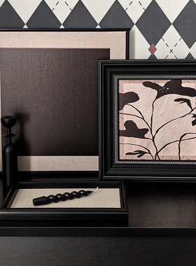 中古风玄关艺术装饰画客厅卧室书房复古挂画