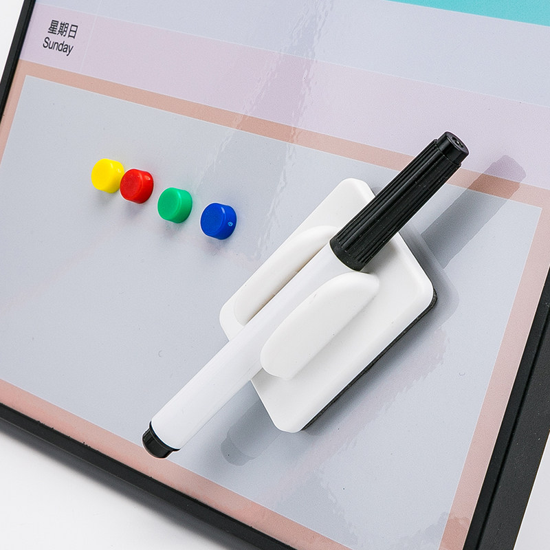 富尼桌面周计划磁性擦小白板写字板支架式每周事项安排计划表磁性