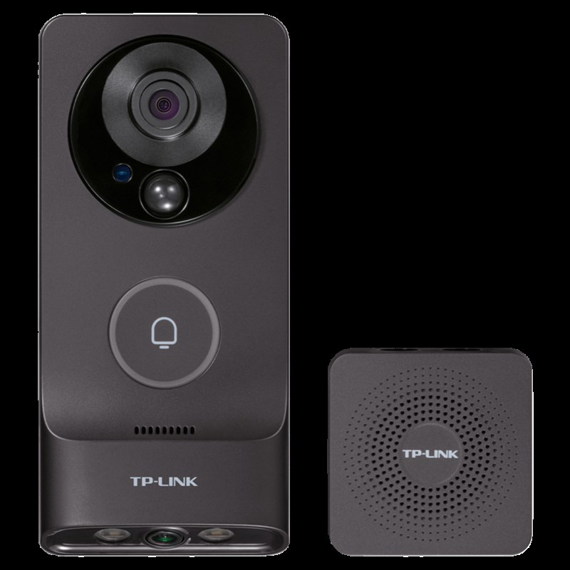 TL-DB55C双摄棕色版 无线双摄可视门铃智能电子猫眼双摄像头家用