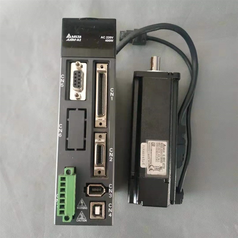 @台达A2伺服400瓦 U型号带刹车电机套装实物拍摄成色漂亮 大量有