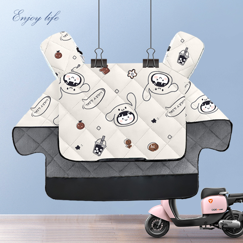 冬天电动车挡风被冬季加绒加厚四季通用L电摩托车保暖防寒防风罩