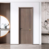 钢木门生态烤漆门免漆门室内装 实木复合木门卧室房间门