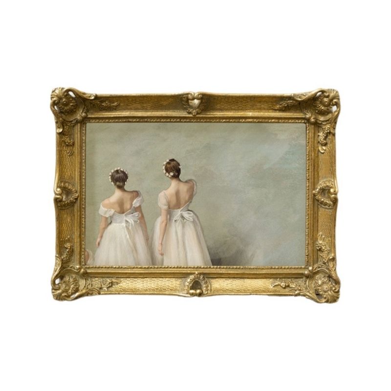 芭蕾舞蹈人物欧式复古画框装饰画卧室客厅玄关挂画壁画餐厅摆台