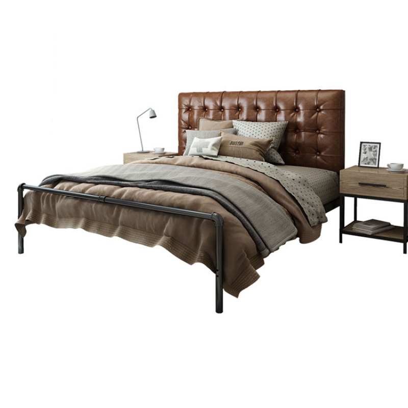 欧式现代1.2米单人床铁艺床米1.8米人床铁床金属钢管床