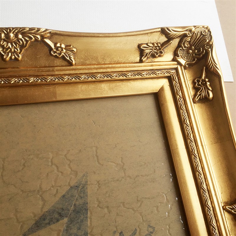 欧式实木相框婚纱照相框定制金色画框定制相框宽度9cm厚度.7