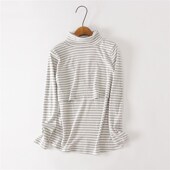 残次实惠款 哺乳秋衣D329 长袖 春秋孕产两用高领打底衣孕妇T恤