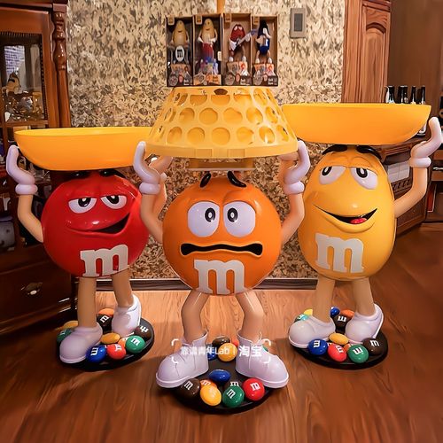 潮玩M豆人雕塑门神大摆件大号客B厅居家落地店铺装饰卡通托盘公仔