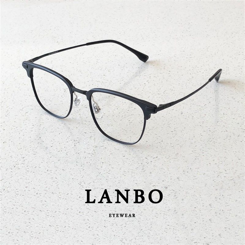 超轻钛架11g斯文半框近视眼镜男小脸复古黑色铝镁圆框眉线框女潮,ZIPPO/瑞士军刀/眼镜,定制成品光学镜,淘宝优惠券,粉丝福利购,淘宝优惠卷