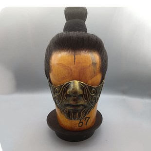 古风汉服男女半脸面具万圣节化妆舞会搞笑表演装备摆件道具