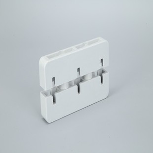 新款 二代柜白色垂直三j相间距55铜排母线夹框6