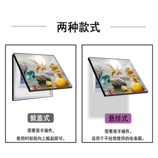 电表箱装饰画免打孔现代新电表盒电闸箱遮挡电箱挂画新款