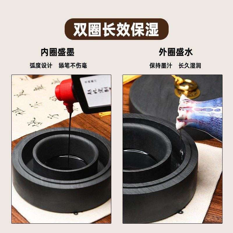 赵北火锅砚带盖砚台书法干墨罗纹砚台天然砚毛笔字初学者砚台圈保,文具电教/文化用品/商务用品,砚台,淘宝优惠券,粉丝福利购,淘宝优惠卷