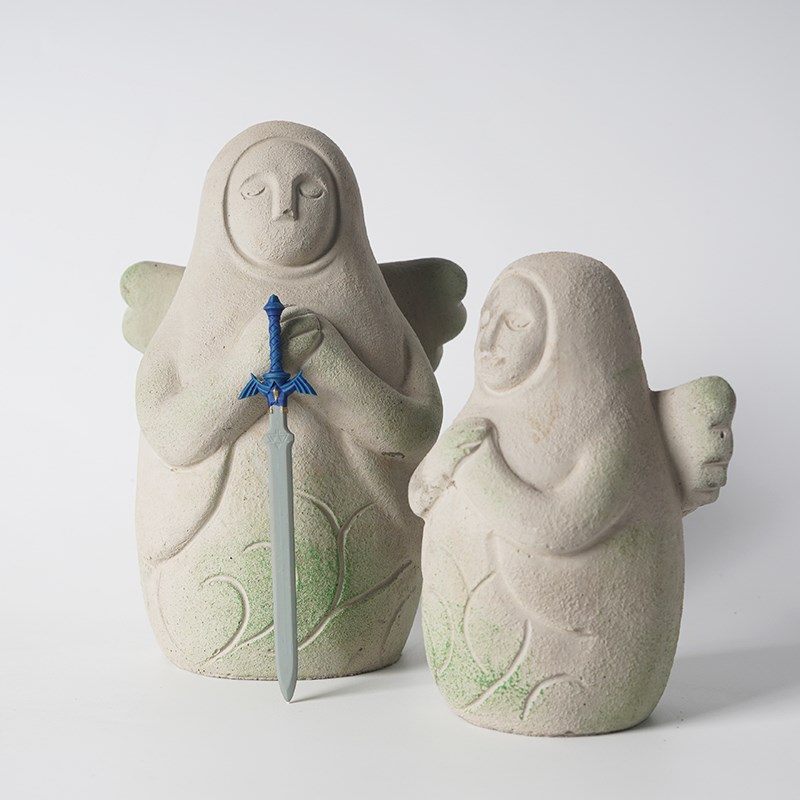 塞尔达传说旷野之息林克大师剑鱼缸造景摆件蛋糕装饰品王国之泪剑