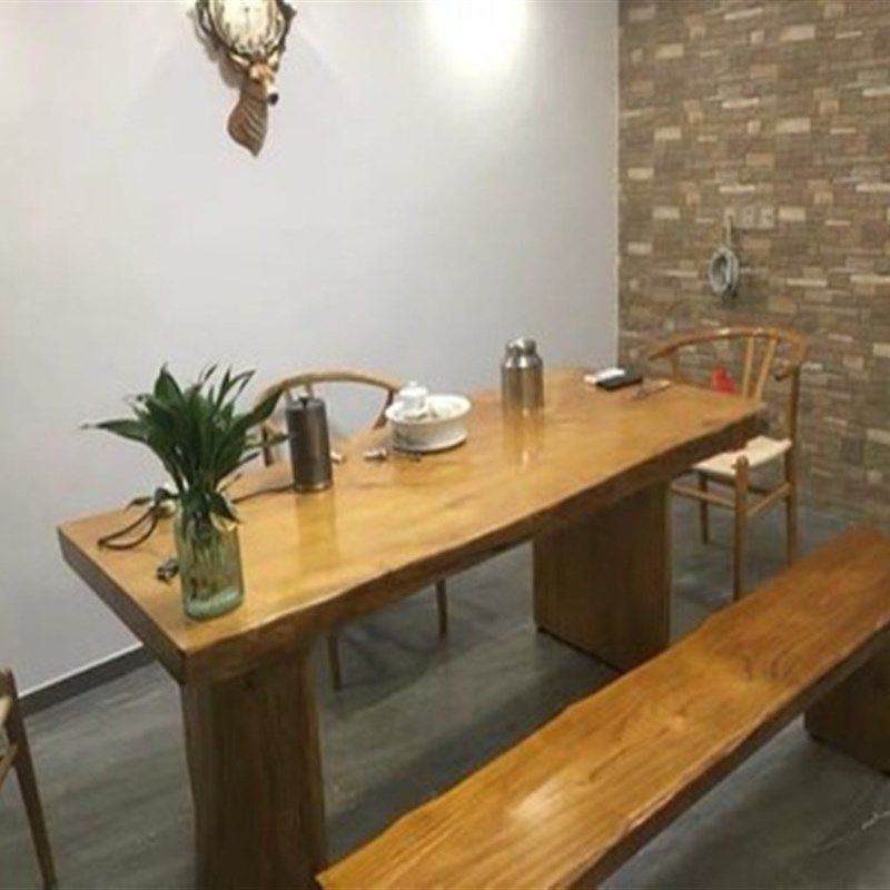 实木大板会议长桌长条桌餐桌子泡茶桌茶几台办公洽谈桌椅,商业/办公家具,大班台/主管桌,淘宝优惠券,粉丝福利购,淘宝优惠卷