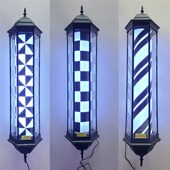 工厂店六角宫灯加亮复古奢华防水挂壁旋转美发转灯灯箱