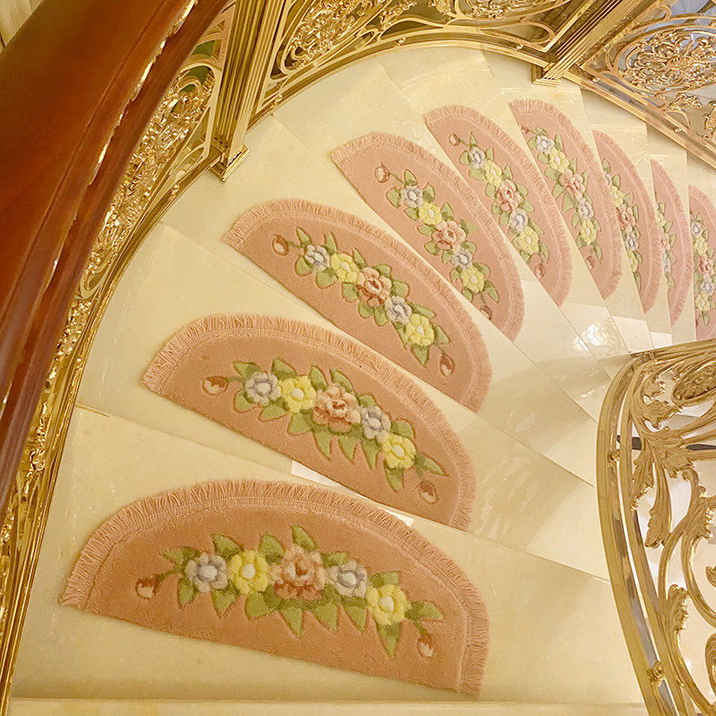 玫瑰剪楼梯垫踏步垫免胶自粘实木旋转楼梯家用防滑楼梯地毯满铺,居家布艺,楼梯垫,淘宝优惠券,粉丝福利购,淘宝优惠卷