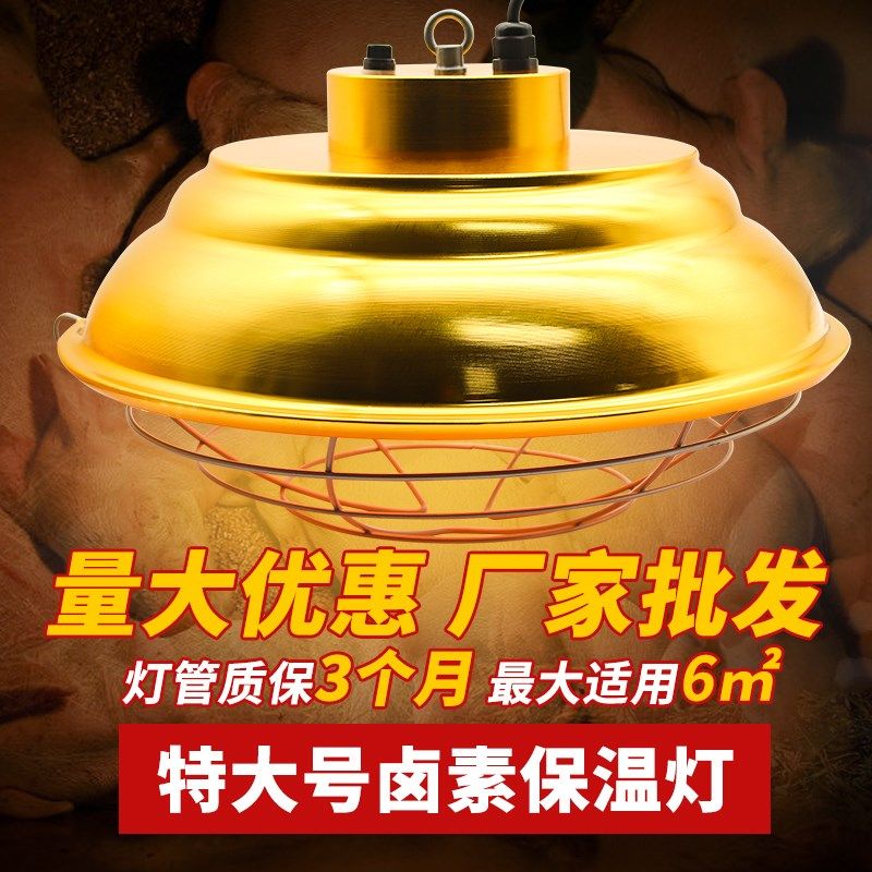 猪用卤素保温灯养殖场保暖灯罩小鸡育雏加热烤灯仔猪舍兽用,畜牧/养殖物资,养殖保温灯,淘宝优惠券,粉丝福利购,淘宝优惠卷